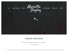 Tablet Screenshot of mariettashipley.com